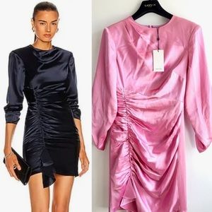 Cinq a Sept Smooth Satin Natalia Dress Pink